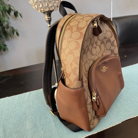 Coach Court Backpack in signature coated canvas - Picture 2 of 9